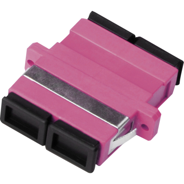 Digitus LWL Kupplung, Duplex, SC > SC Buchse, Multimode OM4, violett, inkl.