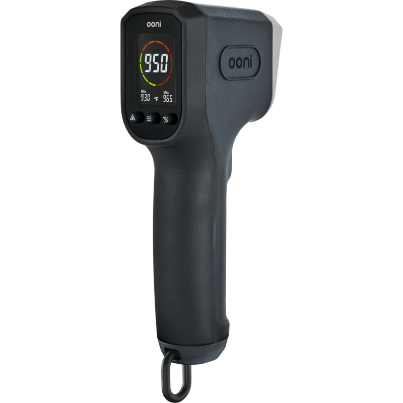 Ooni Infrarot-Thermometer , schwarz, Display mit Hintergrundbeleuchtung