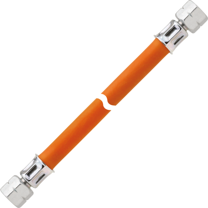 GOK Mitteldruck-Schlauchleitung Gas, 3 Meter, orange, bis 10 bar, Gummi mit