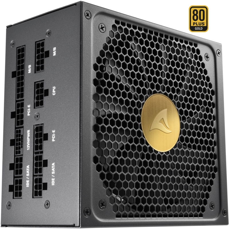 Sharkoon REBEL P30 Gold 850W ATX3.0 PC-Netzteil, schwarz, 1x 12VHPWR, 4x PCIe