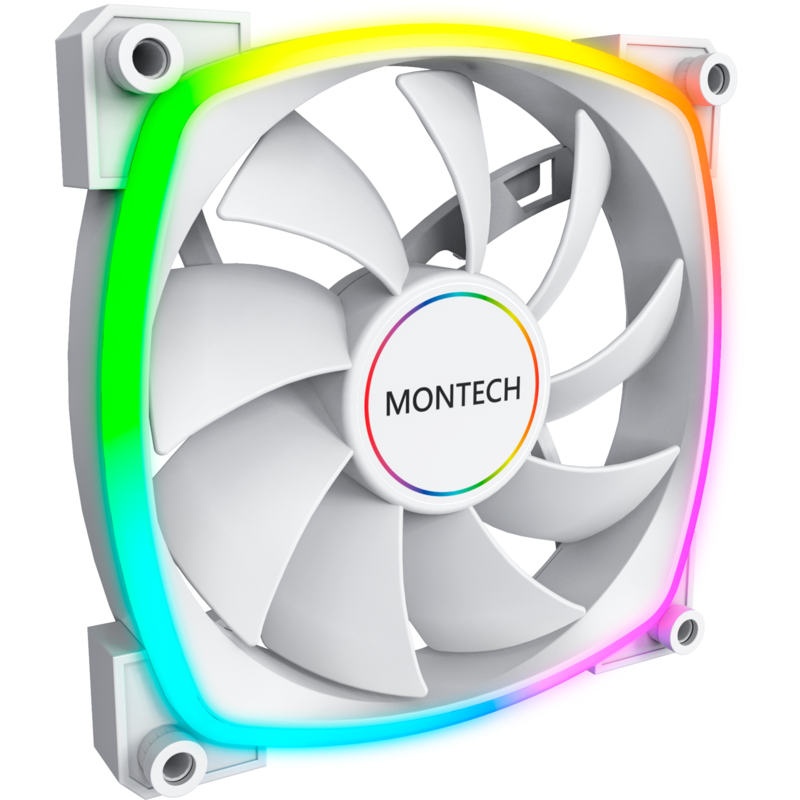 Montech AX140 PWM 140x140x25 Gehäuselüfter, weiß
