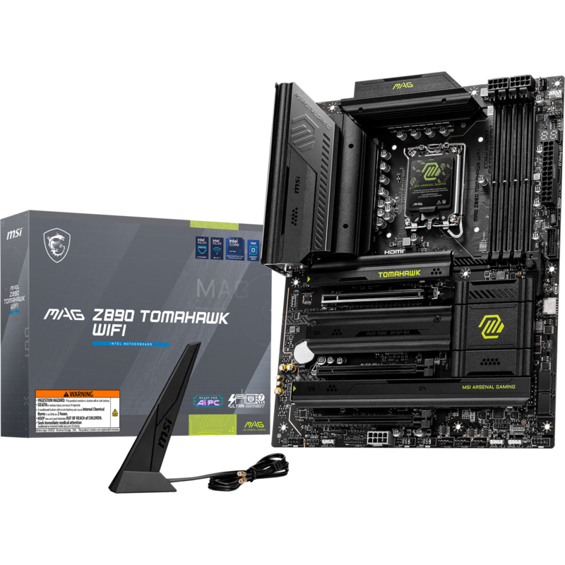 MSI MAG Z890 TOMAHAWK WIFI Mainboard, schwarz/gelb