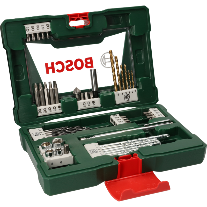 Bosch Heimwerken & Garten V-Line TiN-Bohrer- und Bit-Set, 48-teilig Bohrer- &