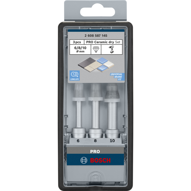 Bosch Professional PRO Ceramic dry Diamant-Trockenbohrer-Satz Bohrer-Satz