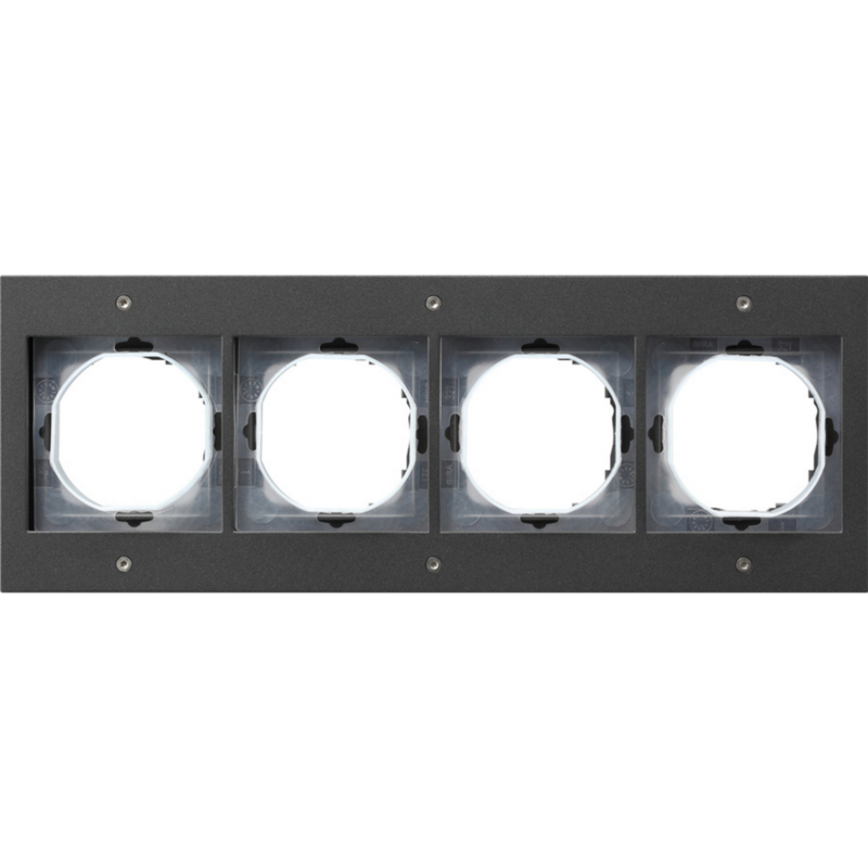 Gira Abdeckrahmen vierfach TX44 Abdeckung, anthrazit