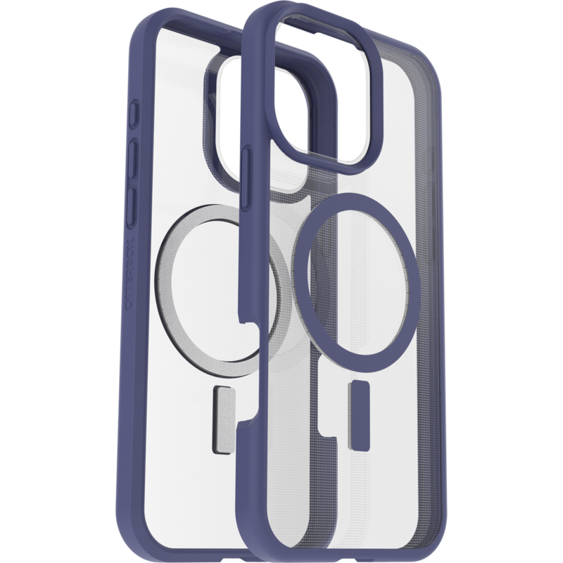 Otterbox React Handyhülle, transparent/lila, iPhone 16 Pro Max, MagSafe
