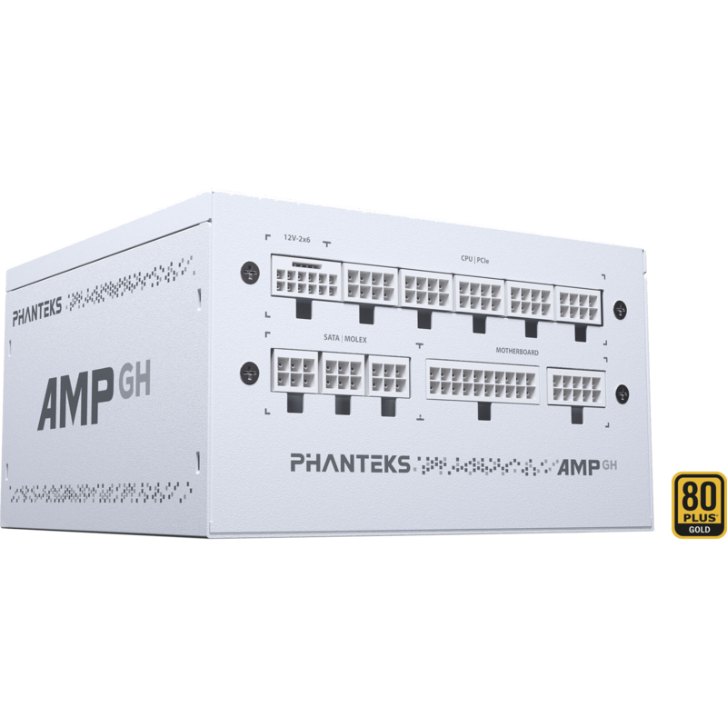 Phanteks AMP GH 850W ATX3.1 White PC-Netzteil, weiß, 1x 12-Pin High Power GPU