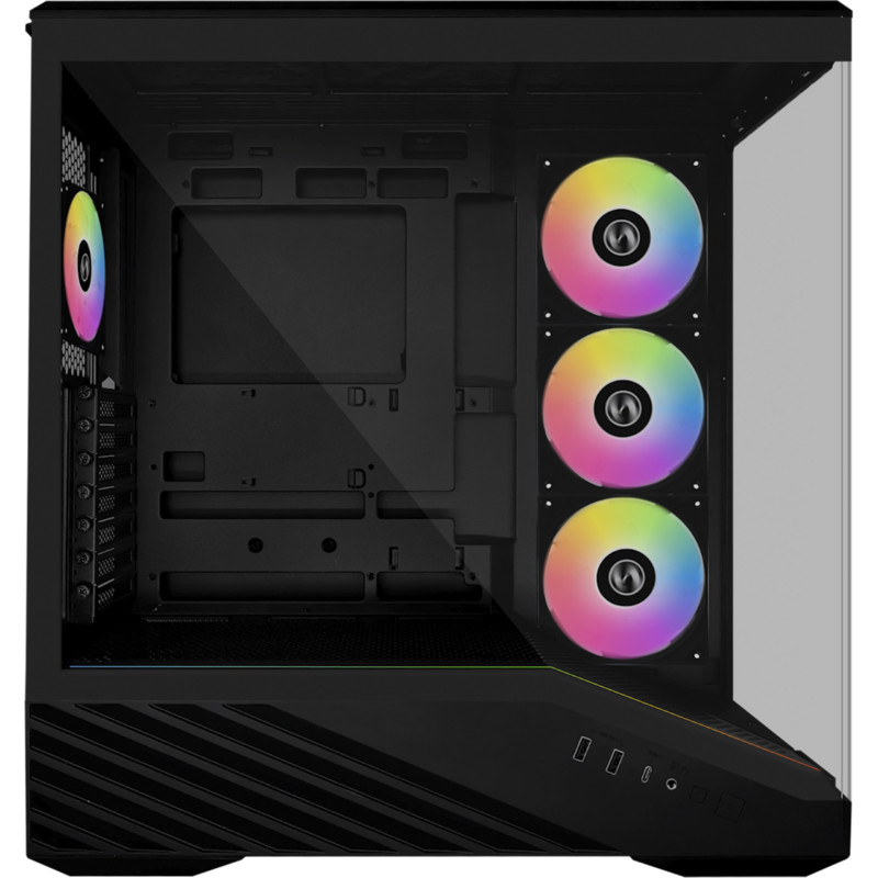 Lian Li Vector V100R Tower-Gehäuse, schwarz, Tempered Glass x 2