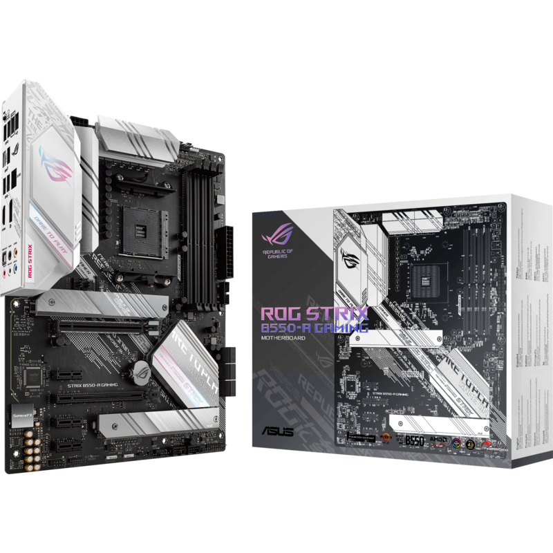 ASUS ROG STRIX B550-A GAMING Mainboard, silber/schwarz