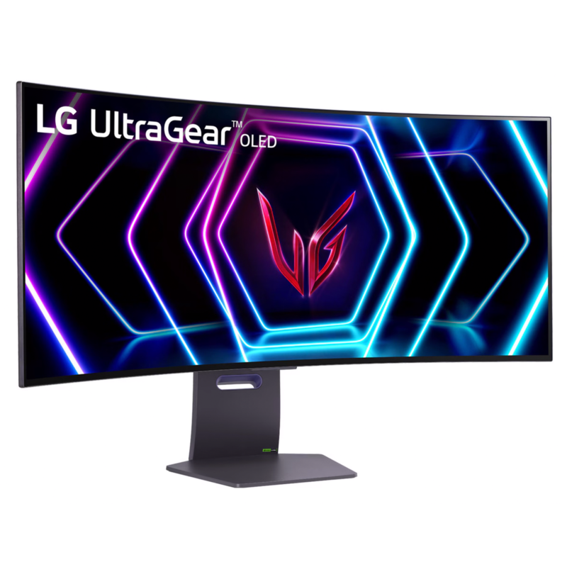 LG UltraGear 39GS95QE-B Gaming-Monitor, dunkelgrau, UWQHD, OLED, Curved, HDR10