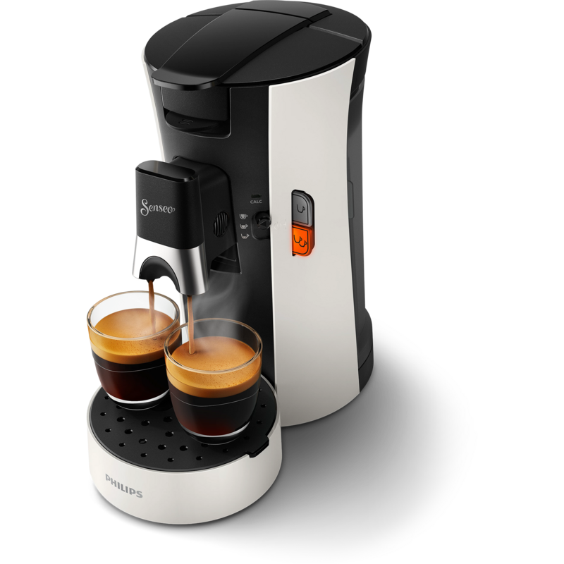 Philips Senseo Select CSA230/01 Padmaschine, weiß/schwarz, Star White