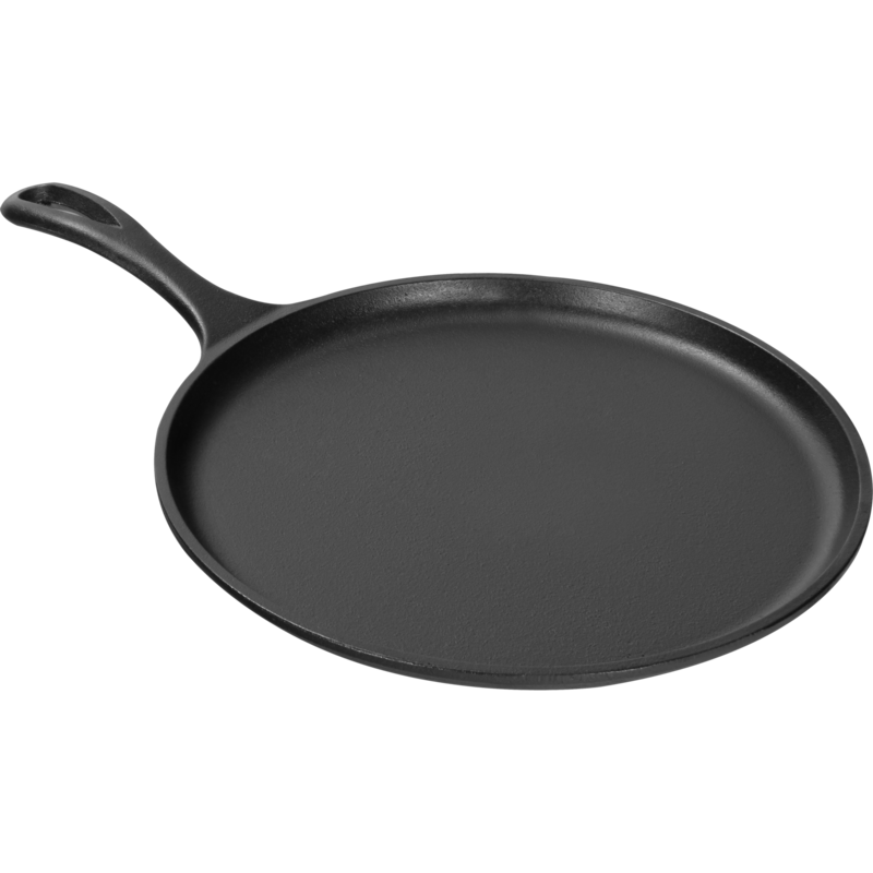Lodge Crêpespfanne L9OG3, mit Stiel Pfanne, schwarz, Ø 27cm