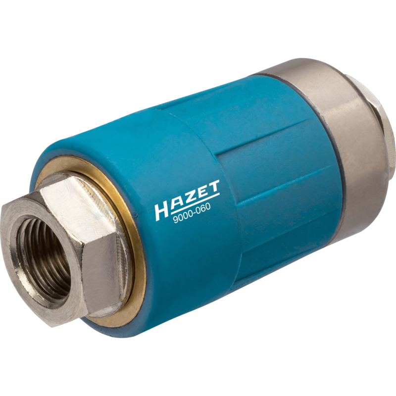 Hazet Sicherheits-Kupplung 9000-060, 1/4", blau, für Druckluftschlauch
