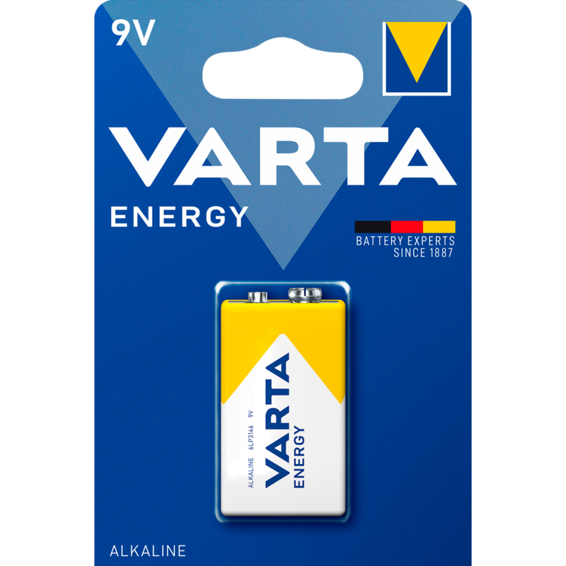 VARTA Energy Batterie E-Block 6LR61, 9Volt, 1 Stück