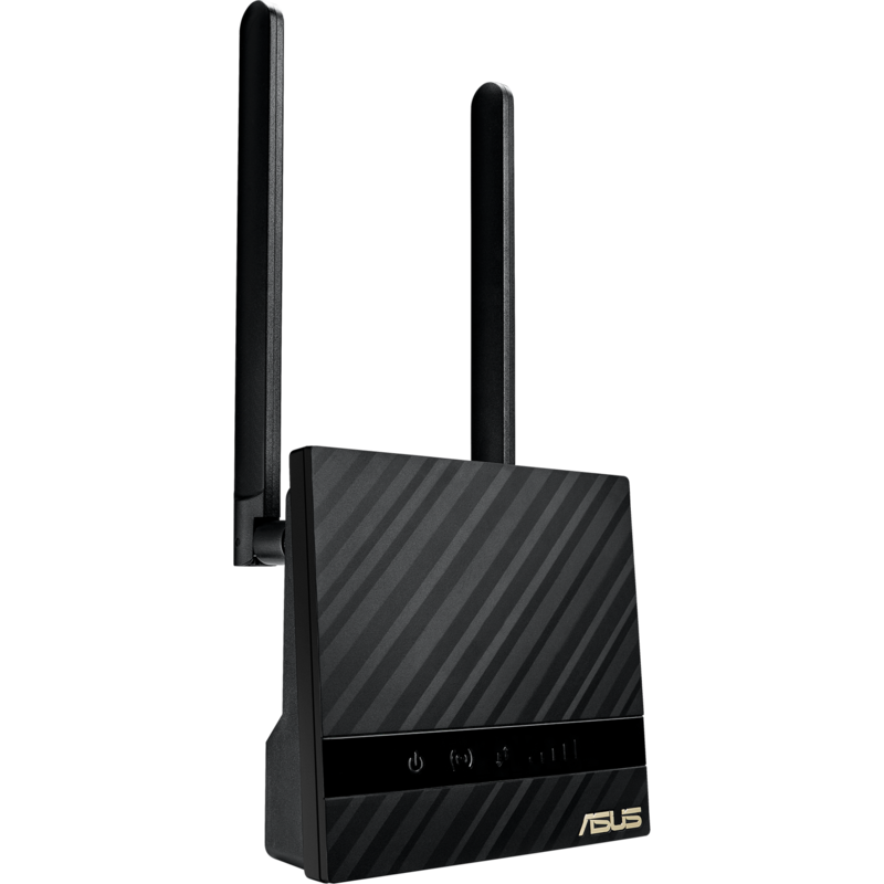 ASUS 4G-N16 N300 Mobile WLAN-Router, schwarz
