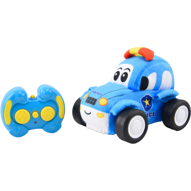 Spielmaus Baby Fernsteuerbares Plüsch Polizei Fahrzeug 2.4 Gigahertz RC