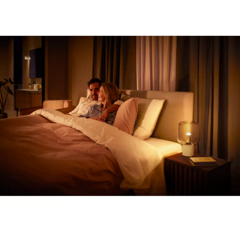 Philips HUE White Ambiance E14 Smarte Lampe Tropfenform Doppelpack 470 lm