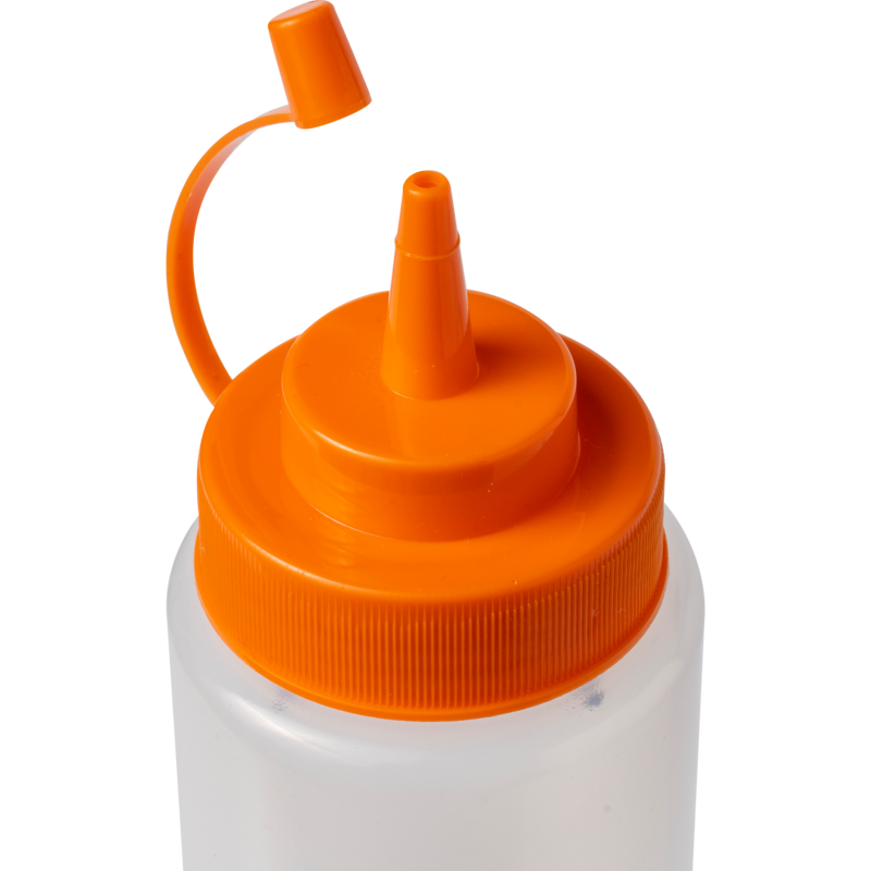 Traeger BBQ Grillflasche Squeez Flasche, transparent/orange