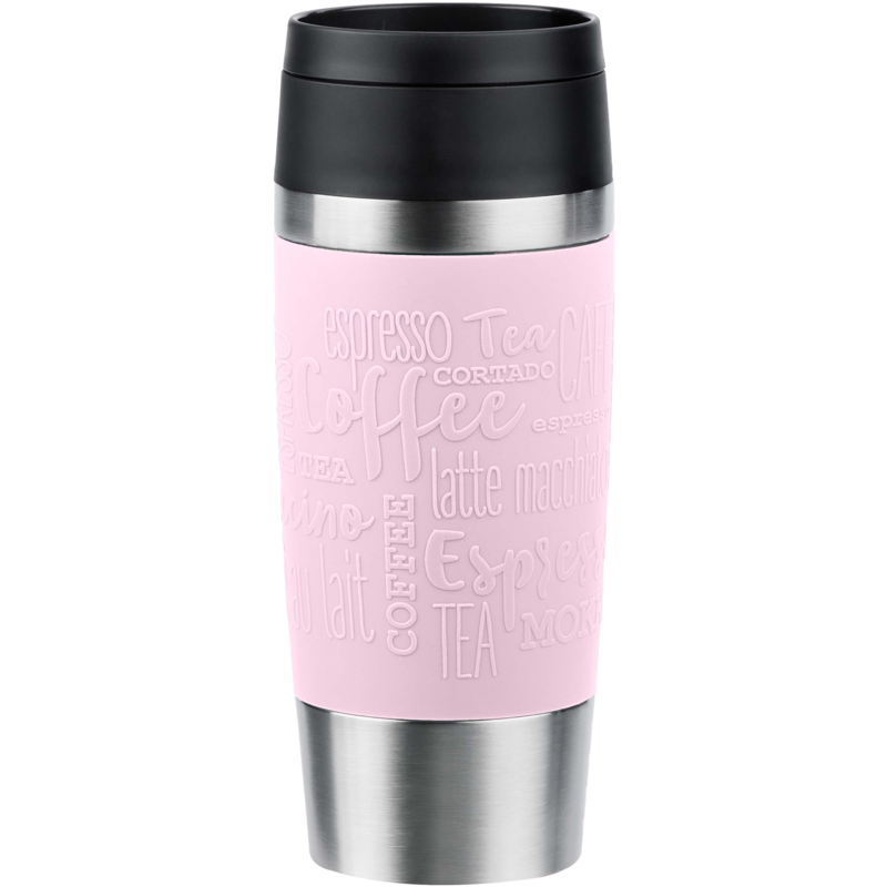 Emsa TRAVEL MUG Classic Thermobecher, hellrosa/edelstahl, 0,36 Liter