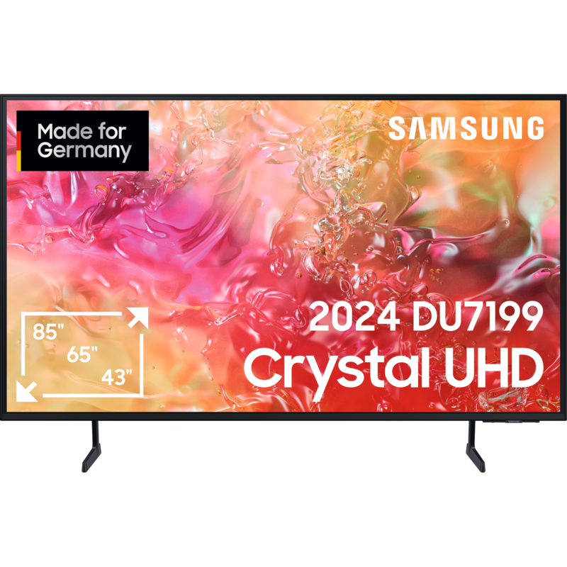 SAMSUNG GU-65DU7199 LED-Fernseher, schwarz, UltraHD/4K, SmartTV, HDR 10+, WLAN