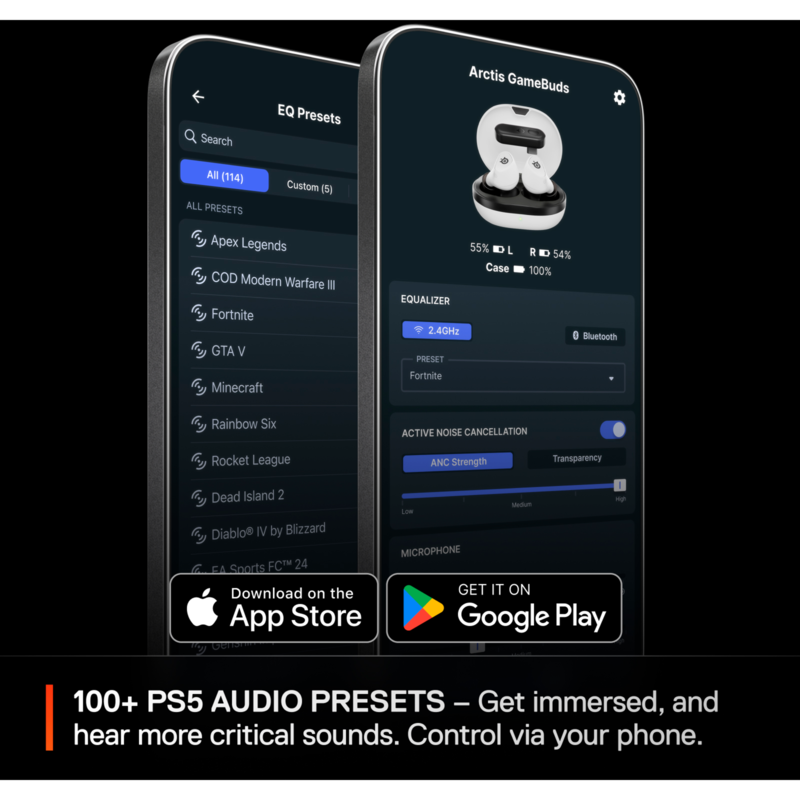 SteelSeries Arctis GameBuds für Playstation Kopfhörer, weiß, Gebraucht