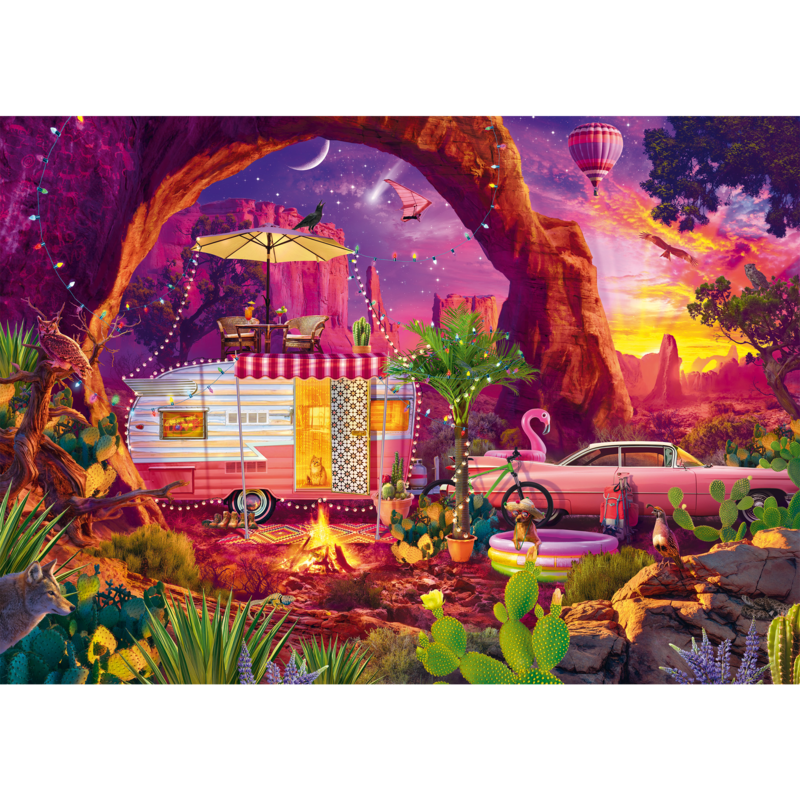 Schmidt Spiele Jeff Haynie: Camping-Paradies in der Wüste Puzzle, 1000 Teile