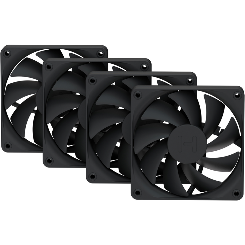 HYTE FA12 Gehäuselüfter, schwarz, 4er Pack