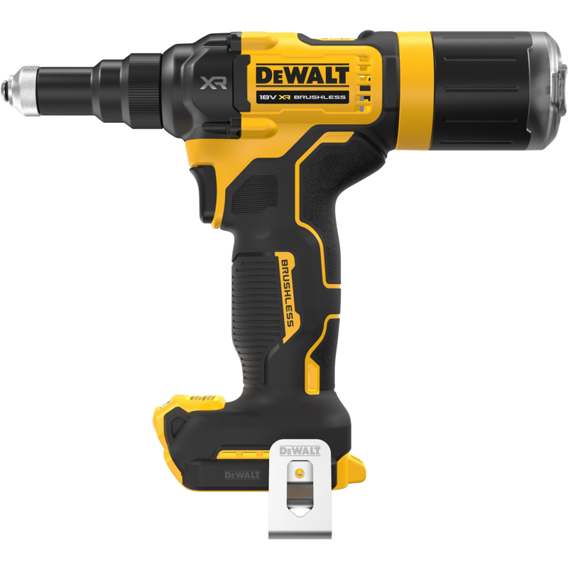 DEWALT Akku-Nietpistole DCF403NT, 18Volt, 2,4 - 4,8mm, gelb/schwarz, ohne Akku