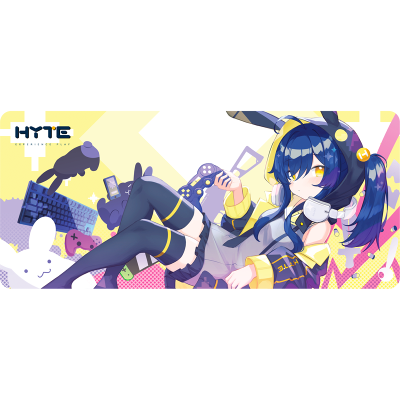 HYTE "Bunny Splash" Desk Pad Gaming-Mauspad, mehrfarbig