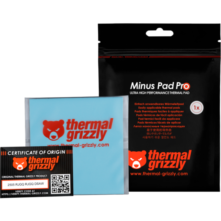 Thermal Grizzly Minus Pad Pro - 100x100x2,0 mm Wärmeleitpads