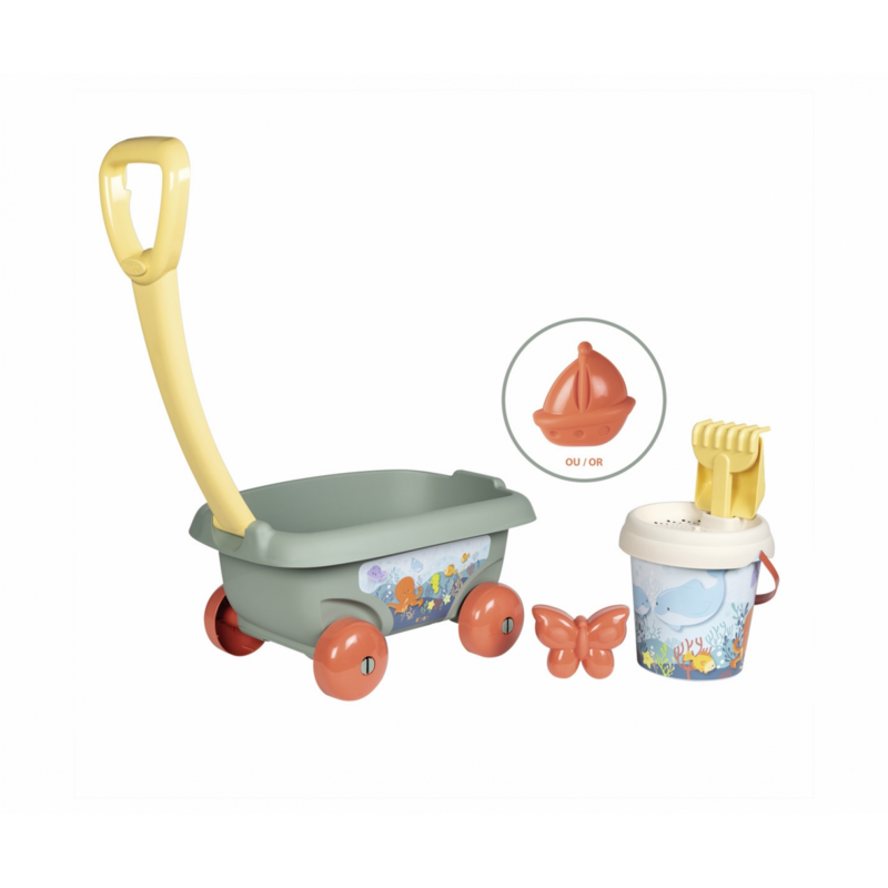 Smoby Life Handwagen mit Eimergarnitur Gartenspielgerät