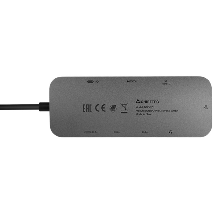 Chieftec DSC-901 Dockingstation, titan, USB-C 3.2 Gen1