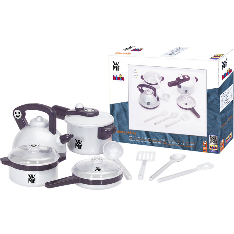 Theo Klein WMF Topfset Kinderhaushaltsgerät, grau/schwarz