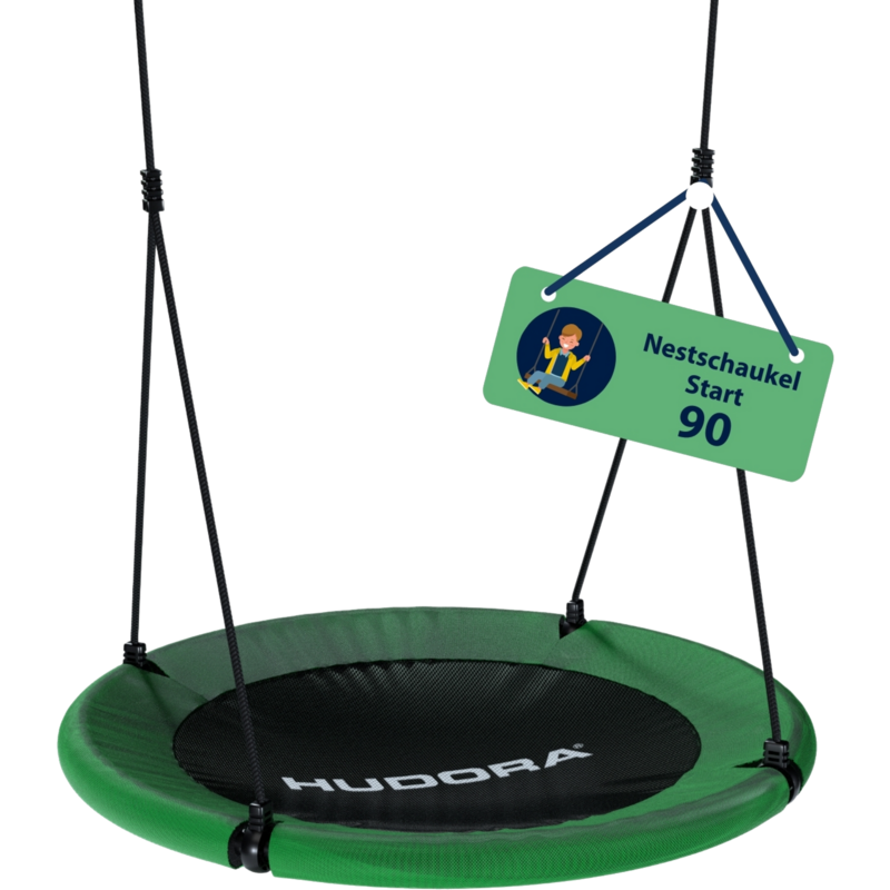 HUDORA Nestschaukel 90 Schaukel, grün/schwarz