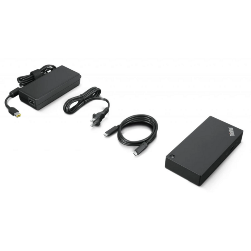 Lenovo ThinkPad USB-C Dock Generalüberholt Dockingstation, schwarz, Gebraucht