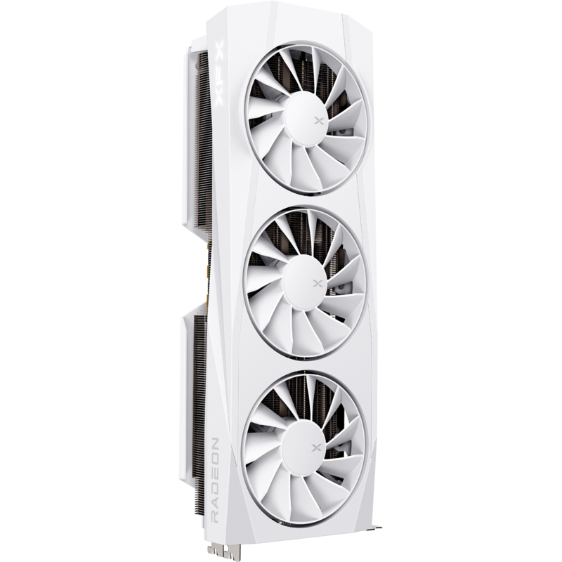 XFX Radeon RX 9070 XT Quicksilver Grafikkarte, weiß, RDNA4, GDDR6, 3x