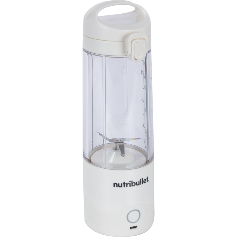 nutribullet Portable Standmixer NBP003W, weiß, akkubetrieben, 0,475 Liter