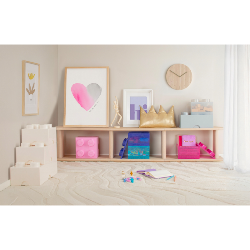 Room Copenhagen LEGO Storage Brick 4 Top Lid Glitter Aufbewahrungsbox