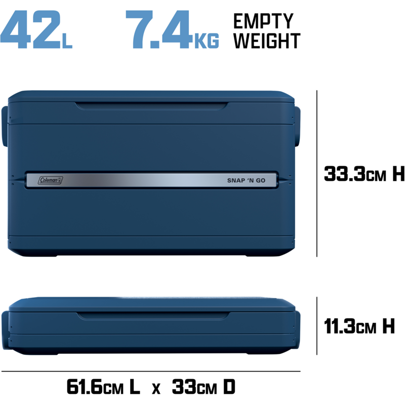 Coleman Snap'N Go 45QT Kühlbox, blau