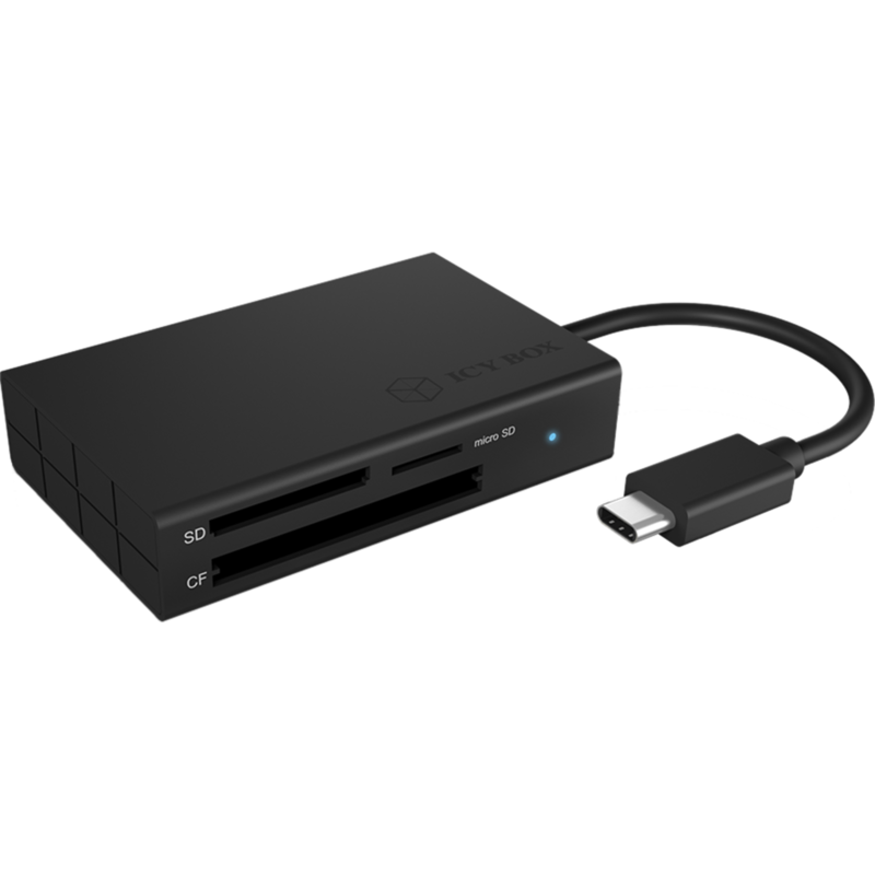 ICY BOX IB-CR401-C3 Kartenleser, anthrazit
