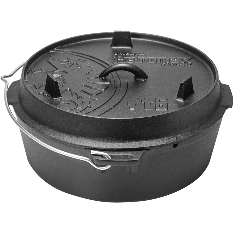 Petromax Feuertopf ft6-t Topf, schwarz, mit planem Boden