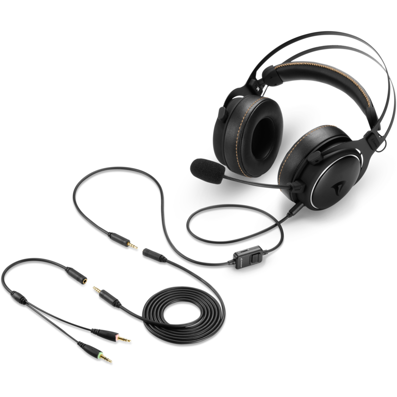 Sharkoon Skiller SGH50 Gaming-Headset, schwarz, 3,5 mm Klinke, Gebraucht