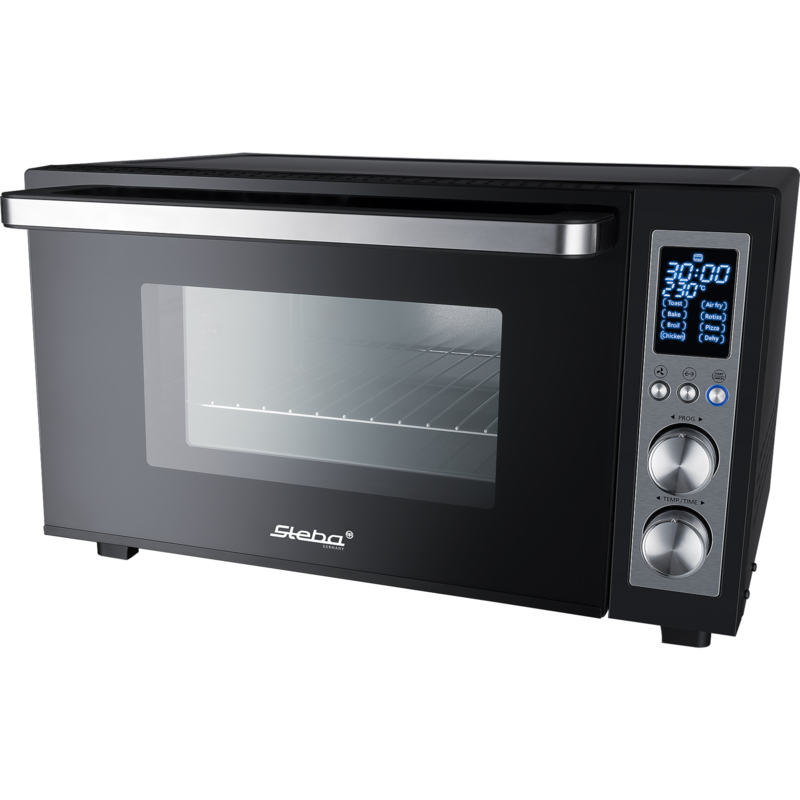 Steba Digitaler Grillbackofen KB E300 Mini-Backofen, schwarz/silber