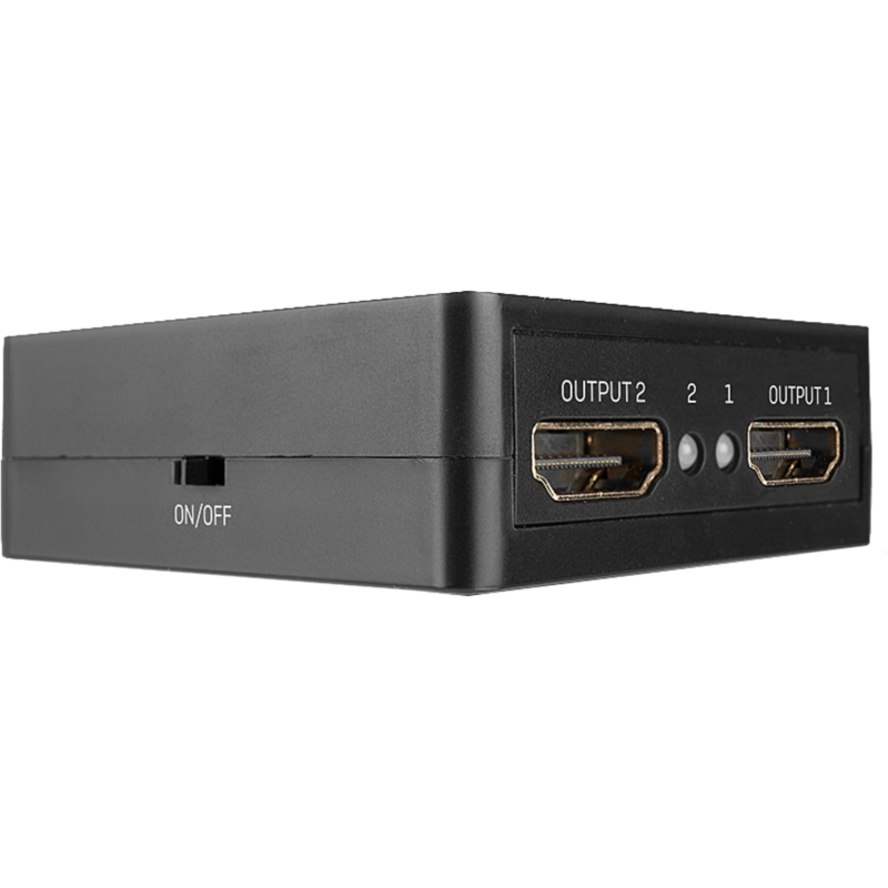 Lindy 2 Port HDMI Splitter 18Gbps, kompakt, schwarz