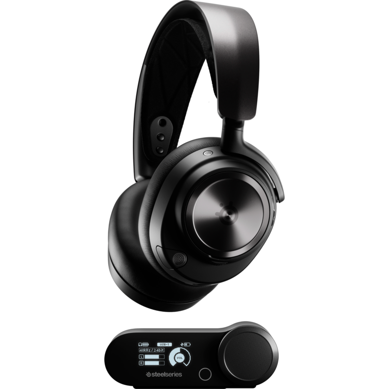 SteelSeries Arctis Nova Pro Wireless Gaming-Headset, schwarz, ANC, USB-C, Klinke