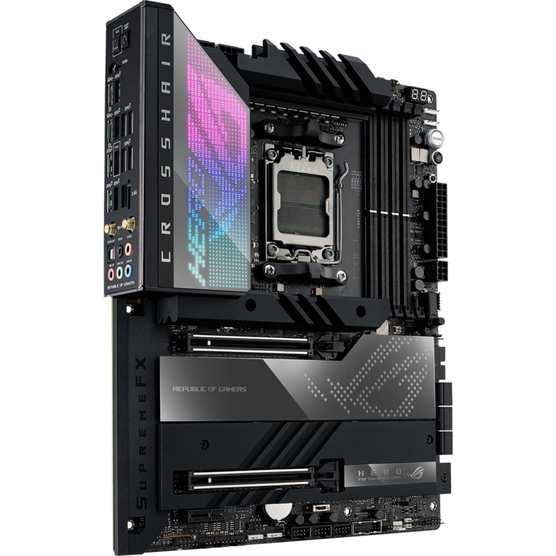 ASUS ROG CROSSHAIR X670E HERO Mainboard, schwarz, Gebraucht