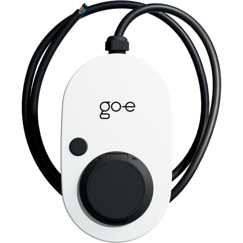 go-e Charger Gemini, 11 kW (16A 3-phasig) Wallbox, weiß/schwarz, ohne Kabel