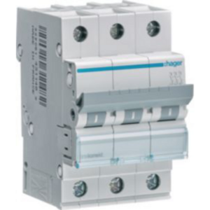 Hager Leitungsschutzschalter 3 polig C-Charakteristik 16 Ampere 6 kA Sicherung