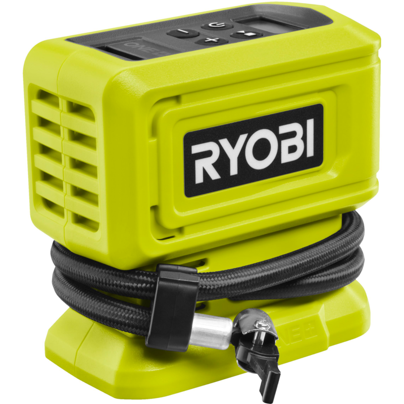 Ryobi ONE+ Akku-Kompressor RPI18-0 klein, 18Volt Luftpumpe, grün/schwarz, ohne