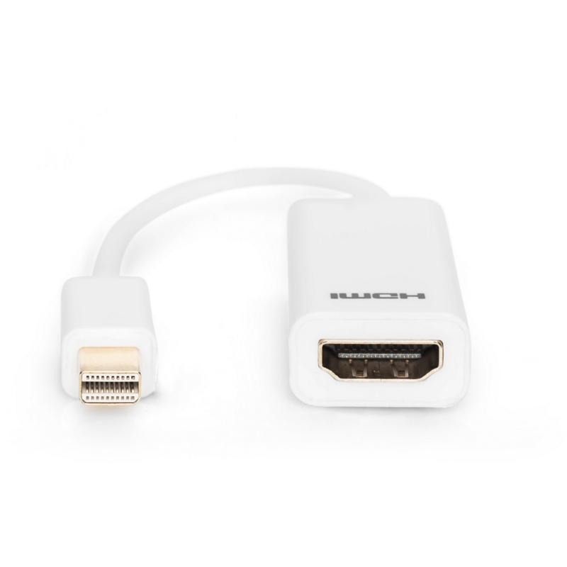 Digitus Mini DisplayPort auf HDMI Adapter / Konverter, weiß, HDMI, DP 1.1a